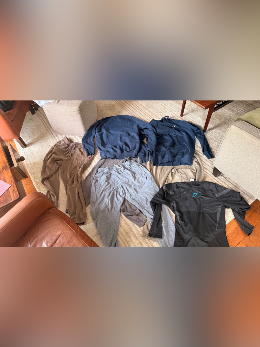 6 gymshark items - mens